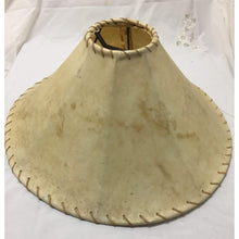 Load image into Gallery viewer, Large Natural Leather Lampshade with stitched seams - 24&quot; W x 10.5&quot; H - a Pair-Lampshade-Antique Warehouse