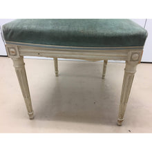 Load image into Gallery viewer, Late 19th Century French Painted and Carved Occasional Chair with Green Velvet Upholstery-Chairs-Antique Warehouse