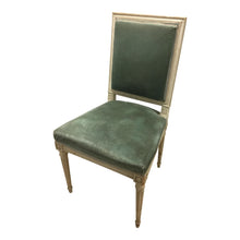 Load image into Gallery viewer, Late 19th Century French Painted and Carved Occasional Chair with Green Velvet Upholstery-Chairs-Antique Warehouse