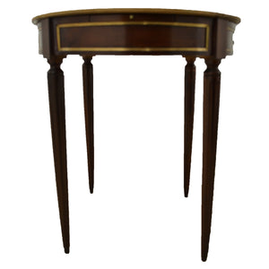 Louis XVI style Mahogany Gueridon with Brass Stringing and Brass Mounts, 19th Century-Gueridon-Antique Warehouse