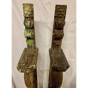 Mid 19th Century French Carved Wooden Architectural Brackets | Corbels - a Pair-Decorative-Antique Warehouse