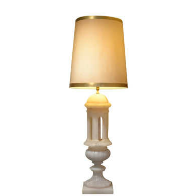 Mid Century Italian Marble Gazebo Table Lamp-Lamp-Antique Warehouse