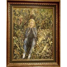 Load image into Gallery viewer, Oil Painting of Woman in Garden by Ruth Slater-Art-Antique Warehouse