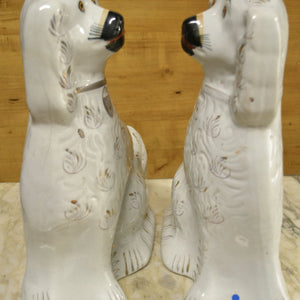 Pair of Antique English Staffordshire Dogs - 14" Tall-Decorative-Antique Warehouse