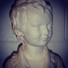 Load image into Gallery viewer, Sculpture, Bust - Young Man&#39;s Head on Stone Pedestal-Sculpture-Antique Warehouse