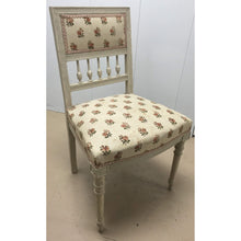 Load image into Gallery viewer, Set of 8 Painted French Chairs with Rose pattern upholstery (2 end, 6 side)-Chairs-Antique Warehouse