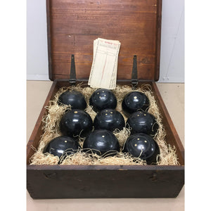 Set of 9 William Sykes Lawn Bowls-Decorative-Antique Warehouse