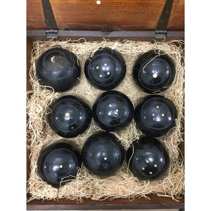 Set of 9 William Sykes Lawn Bowls-Decorative-Antique Warehouse