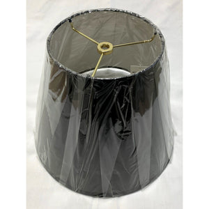 Small Round Black Empire Lampshade - 10.5"W x 8"H - a Pair-Lampshade-Antique Warehouse