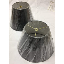 Load image into Gallery viewer, Small Round Black Empire Lampshade - 10.5&quot;W x 8&quot;H - a Pair-Lampshade-Antique Warehouse