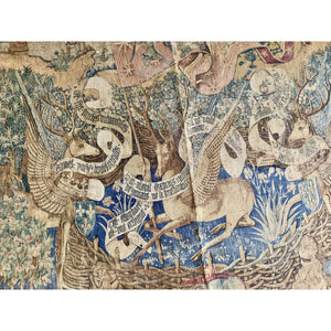 Tapisserie des Cerfs Ailes - Winged Stags Tapestry-Tapestry-Antique Warehouse