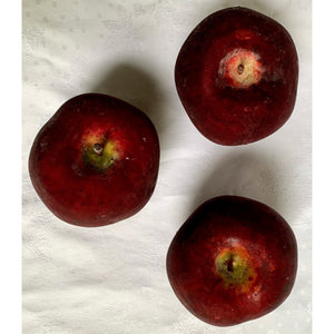 Vintage Artisan Red Apples - Set of 3-Decorative-Antique Warehouse
