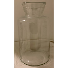 Load image into Gallery viewer, Vintage Decorative Clear Glass Apothecary Jar With Lid - Large - 11&quot; D X 17&quot; H-Decor-Antique Warehouse