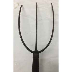Vintage French Country Three Tine Pitchfork - 82" Tall-Decorative-Antique Warehouse