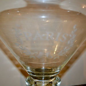 Vintage French Glass Apothecary Jar-Glass-Antique Warehouse