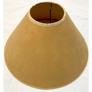 Vintage Late 20th Century Wide Coolie Tan Uno Lamp Shade-Lampshade-Antique Warehouse