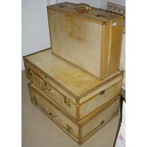 Vintage Leather Hartmann Suitcases - Set of 3-Decorative-Antique Warehouse
