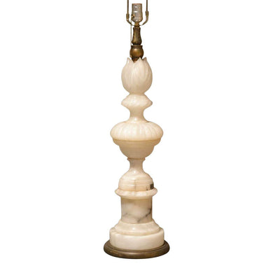 Vintage Mid-Century Italian Alabaster Table Lamp-Lamp-Antique Warehouse
