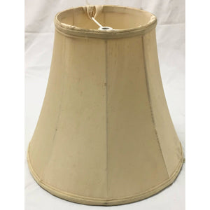 Vintage Round Fabric Bell Lampshade, Cream | Medium-Lampshade-Antique Warehouse