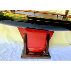 Vintage Schooner - Large Model Sailboat-Decor-Antique Warehouse