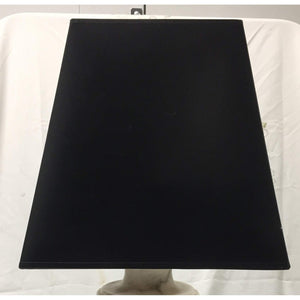 Vintage Square Black Lampshade With Gold Interior - 11"W X 10"H-Lampshade-Antique Warehouse
