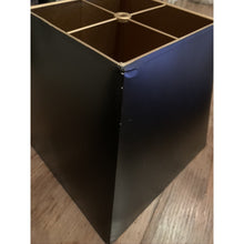 Load image into Gallery viewer, Vintage Square Black Lampshade With Gold Interior - 11&quot;W X 10&quot;H-Lampshade-Antique Warehouse