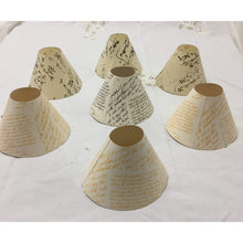Load image into Gallery viewer, Vintage Trudie Wright Parchment Paper Single Light Empire Candle Shades - Set of 7-Lampshade-Antique Warehouse