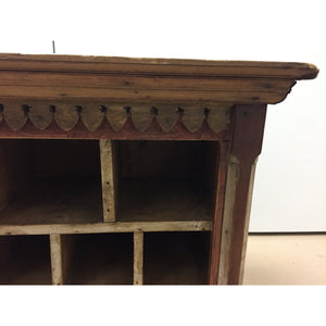 Vintage Wooden Desk Organizer, Mail Sorting Cabinet, Hutch-Cabinet-Antique Warehouse