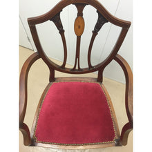 Load image into Gallery viewer, Walnut Shield Back Armchair-Chairs-Antique Warehouse