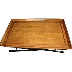Walnut Tray Top Coffee Table with X-Base legs-Coffee Table-Antique Warehouse